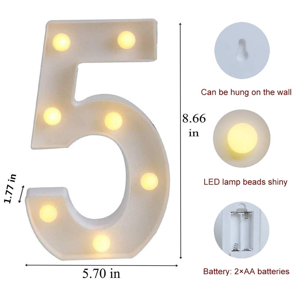 MUMUXI Marquee Light Up Letters | Large Light Up Numbers | Battery Powered and Bright with Every Letter of The Alphabet | for We